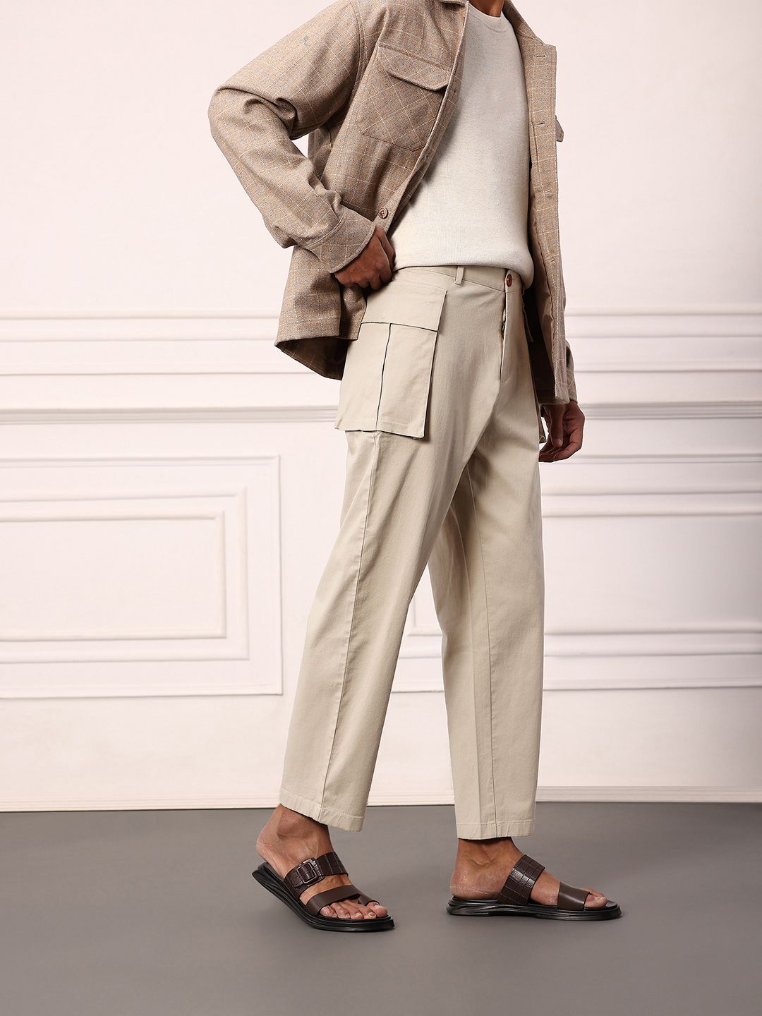 Mr Bowerbird Men Cargo-Style Trousers