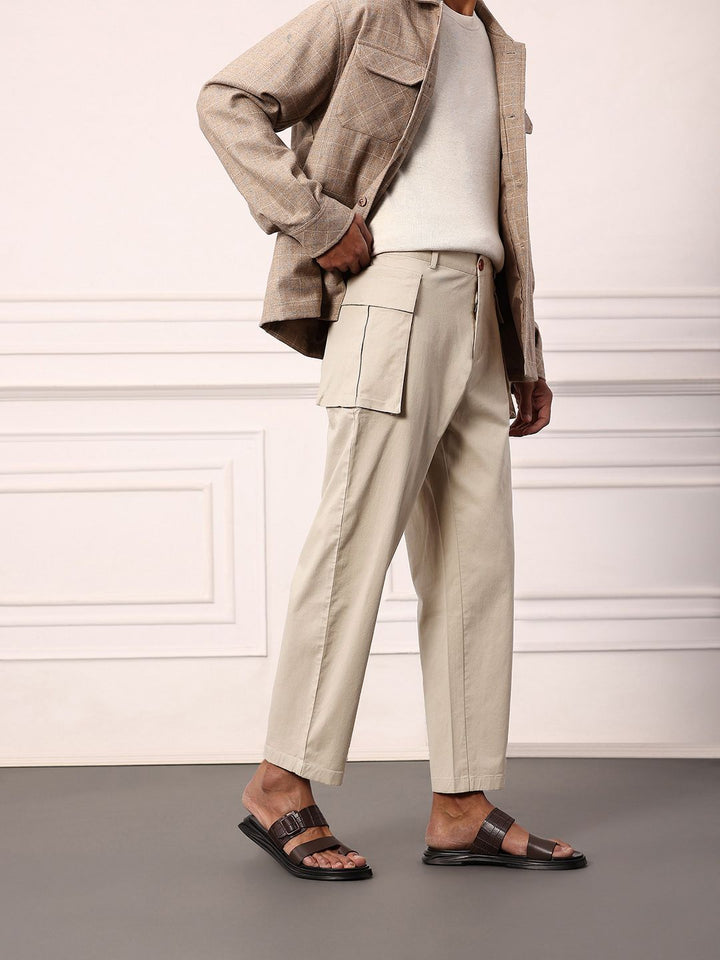 Mr Bowerbird Men Cargo-Style Trousers