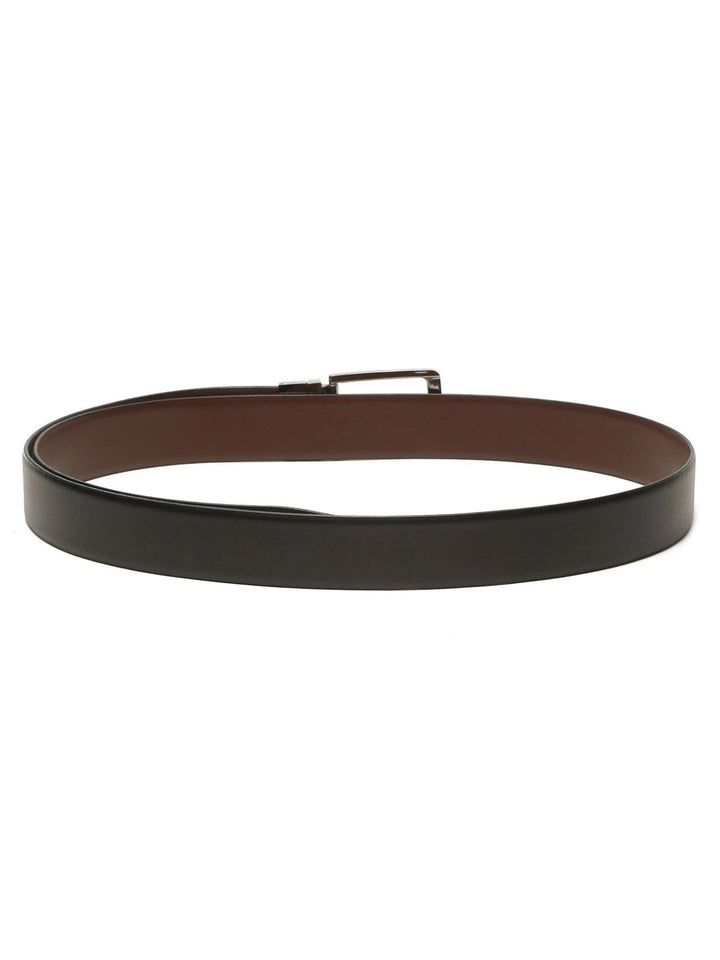 Teakwood Leathers Men Textured Leather Reversible Belt