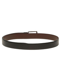 Teakwood Leathers Men Textured Leather Reversible Belt