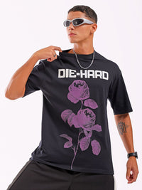 The Indian Garage Co Men Pure Cotton Graphic Printed Boxy Oversized Round Neck T-shirt
