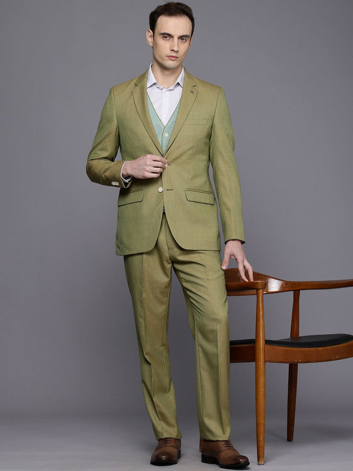 Raymond Contemporary Fit Single Breasted 3-Piece Party Wear Suit