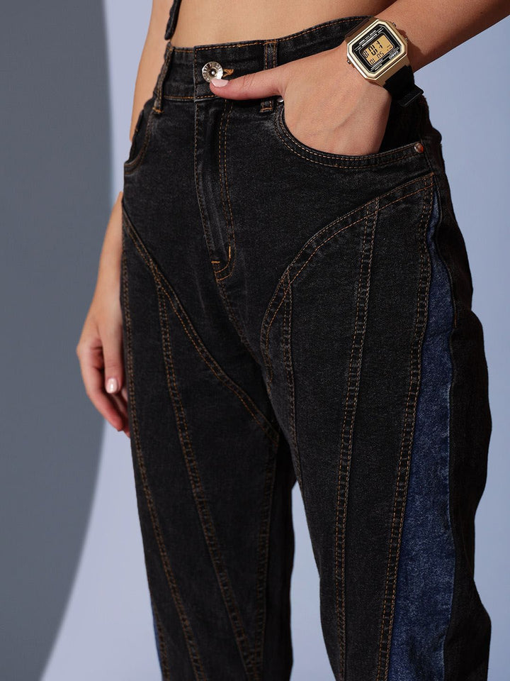 STREET 9 Women Comfort Tapered Fit High-Rise Jeans