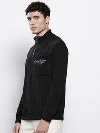 The Indian Garage Co Typography Printed Corduroy Sweatshirt