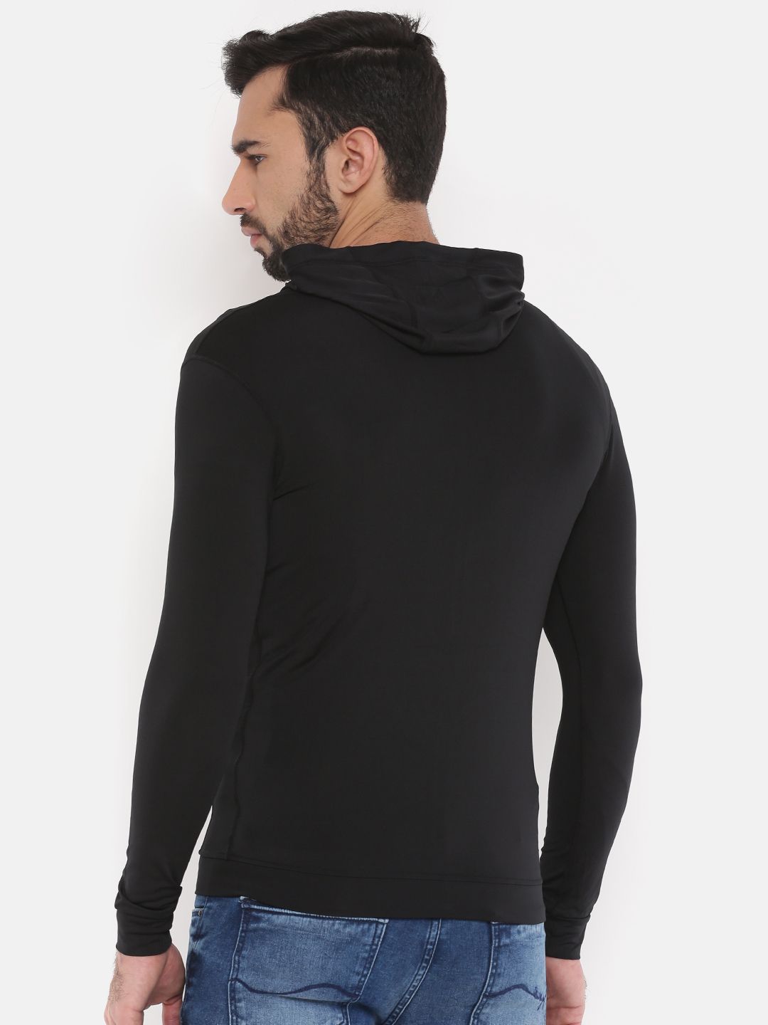 The Indian Garage Co Men Black Solid Sporty Jacket