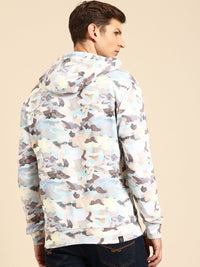 Being Human Camouflage Printed Pure Cotton Hooded Sweatshirt