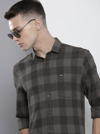 The Indian Garage Co Pure Cotton Checked Casual Shirt