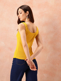 all about you Ribbed Fitted Top