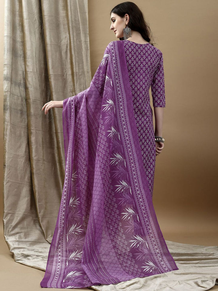 KALINI Women Ethnic Motifs Printed Regular Kurta with Trousers & Dupatta