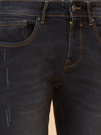 Being Human Men Slim Fit Low Distress Light Fade Jeans
