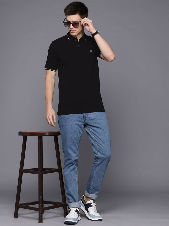 Raymond Men Polo Collar Pure Cotton T-shirt