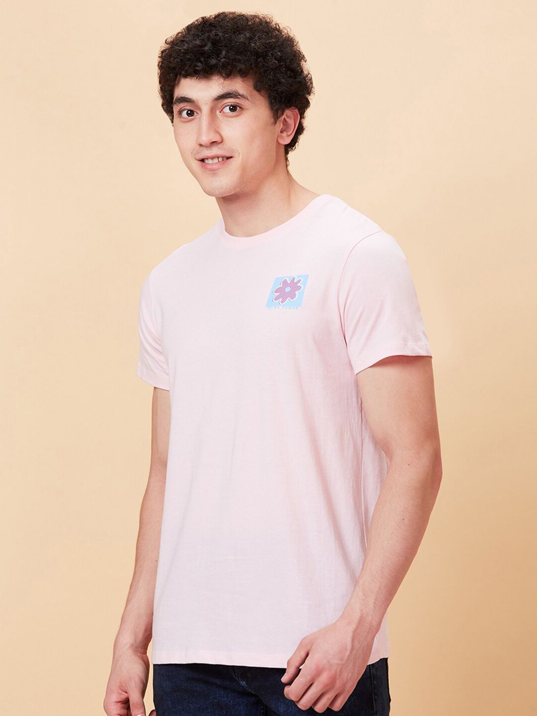 Being Human Cotton Slim Fit Casual T-shirt