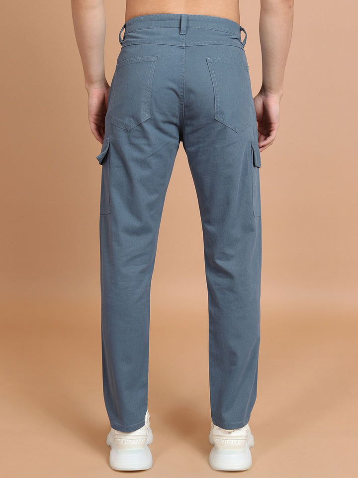 HIGHLANDER Men Tapered Fit Pure Cotton Cargo Trouser