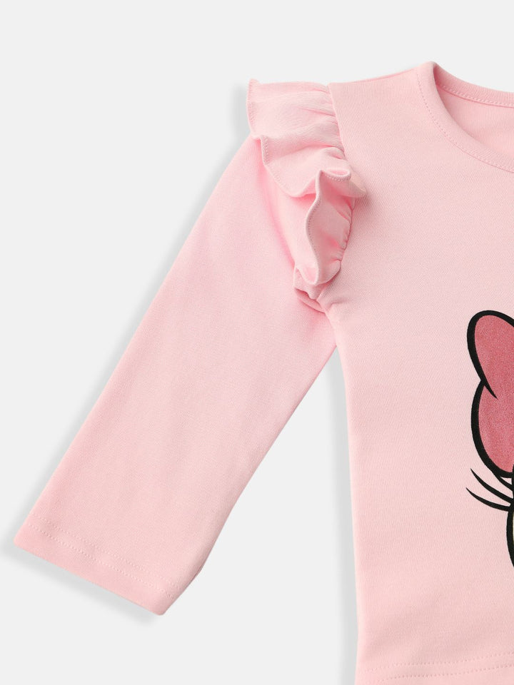 NautiNati Disney Daisy Baby Girls Pink Pure Cotton T Shirt