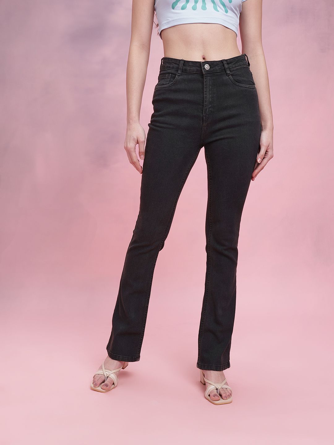 DressBerry Women Bootcut Mid-Rise Stretchable Jeans