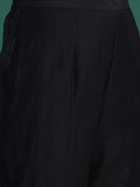 Indo Era Yoke Design Zari Liva Kurta With Trousers & Dupatta