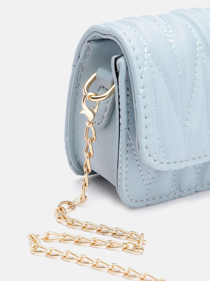 DressBerry Structured Quilted Satchel Bag