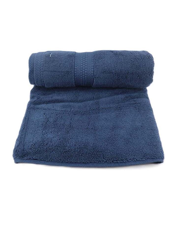 BOMBAY DYEING Super Ultrx Blue Pure Cotton 650 GSM Bath Towel