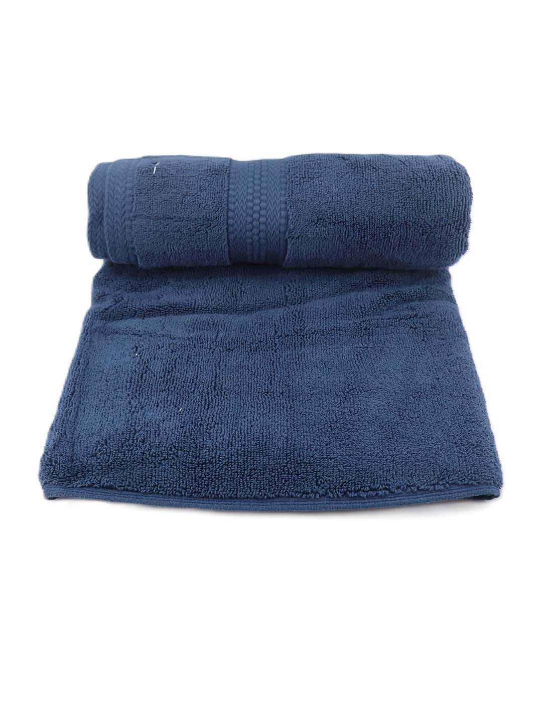 BOMBAY DYEING Super Ultrx Blue Pure Cotton 650 GSM Bath Towel