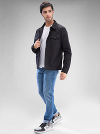 SPYKAR Men Solid Regular Fit Spread Collar Long Sleeves Jacket