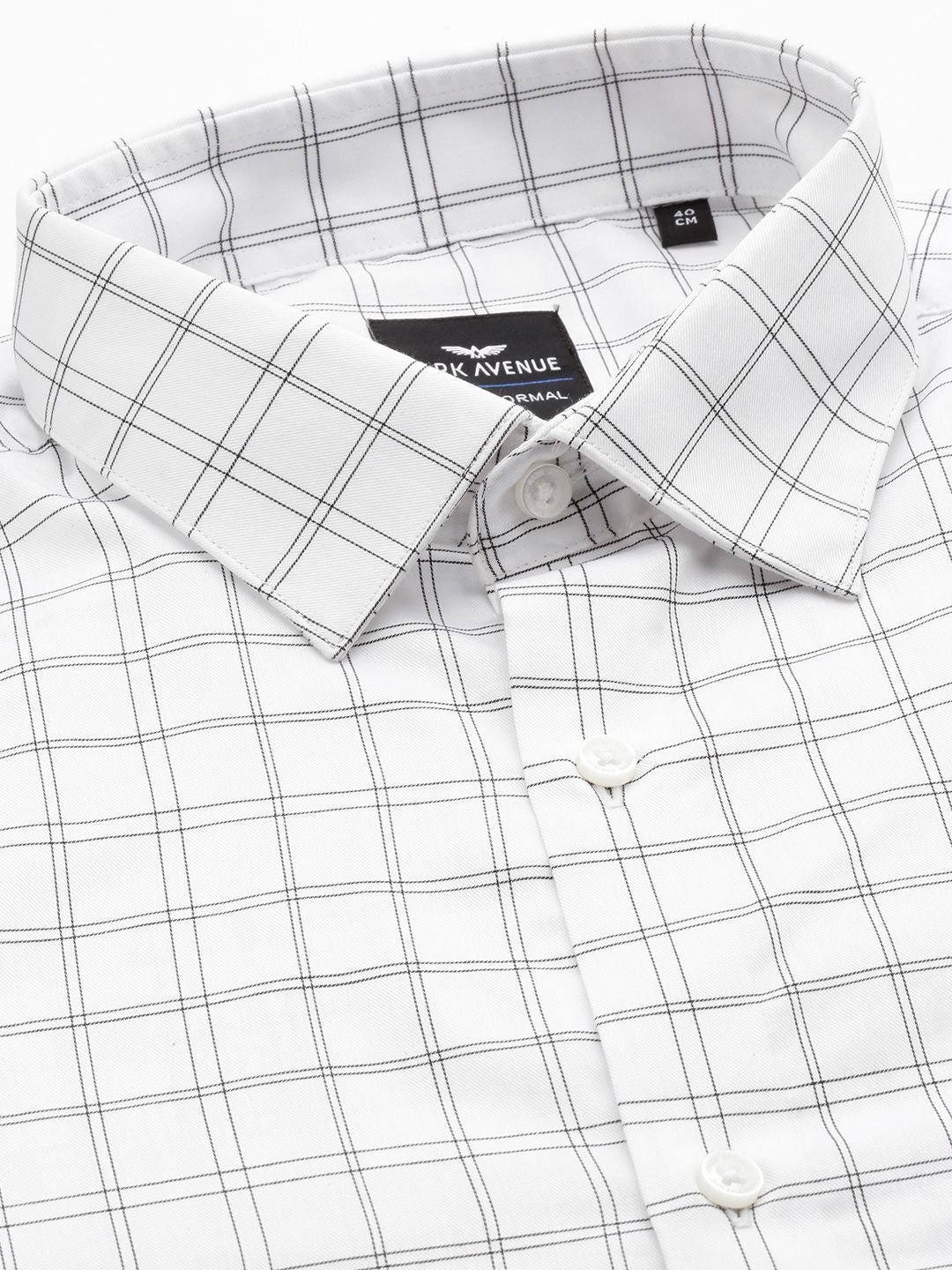Park Avenue Slim Fit Checked Pure Cotton Formal Shirt