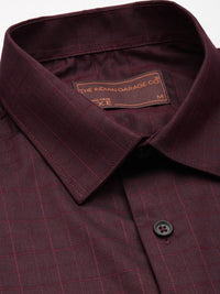 The Indian Garage Co. X Luxe Slim Fit Checked Formal Shirt