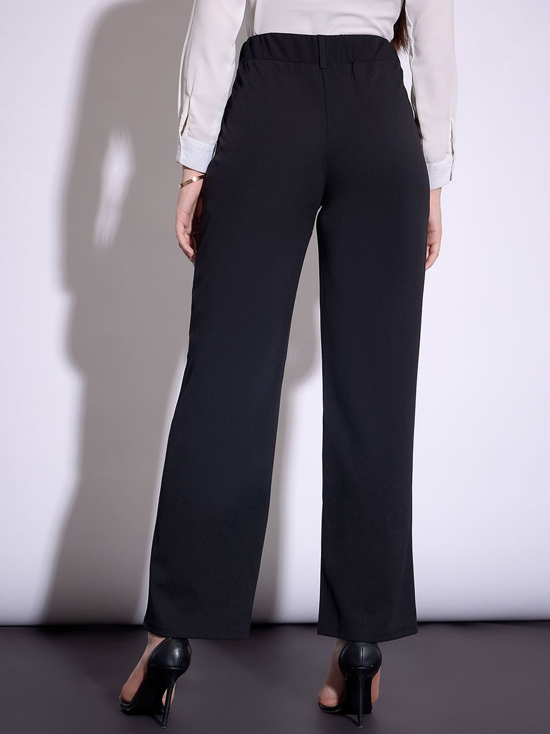 SASSAFRAS worklyf Women Formal Parallel Trousers