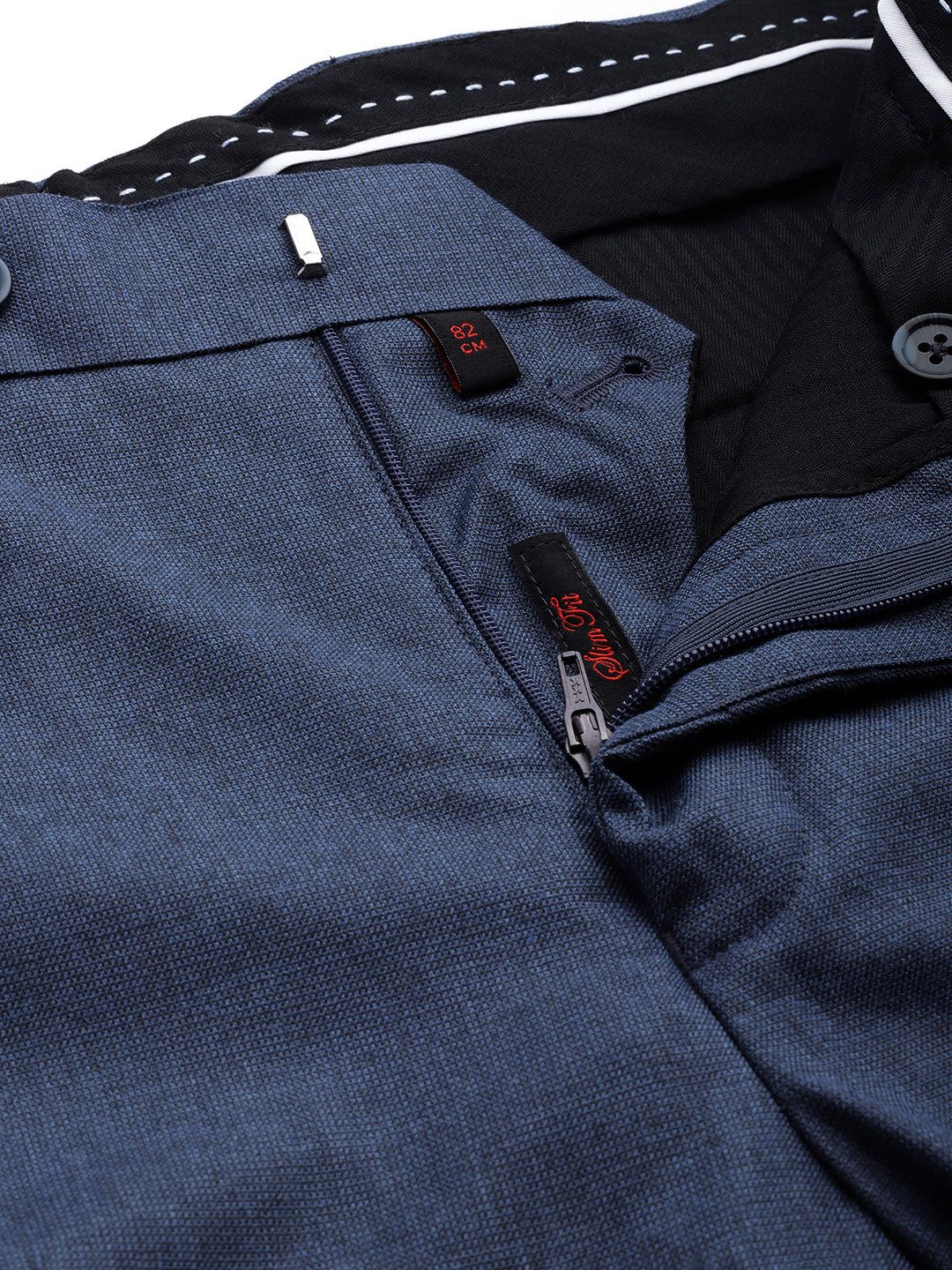Raymond Men Solid Slim Fit Trousers