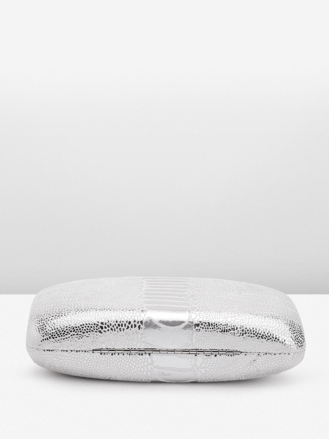 Lino Perros Snake Skin Textured Box Clutch
