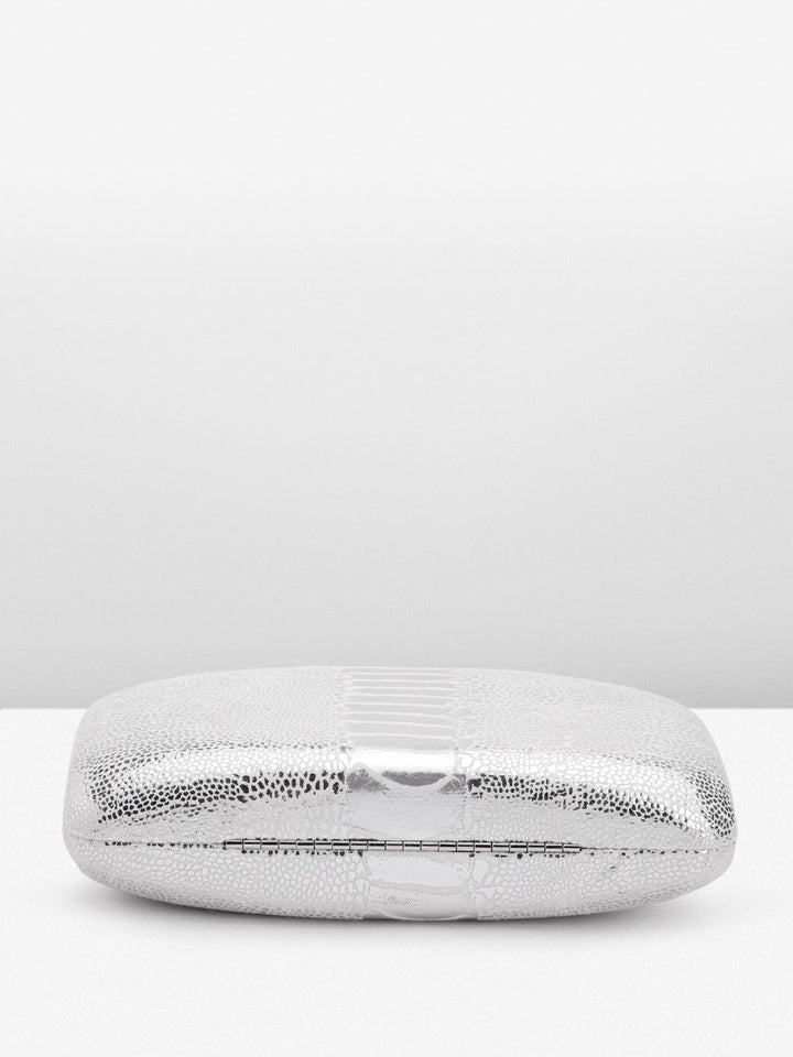 Lino Perros Snake Skin Textured Box Clutch