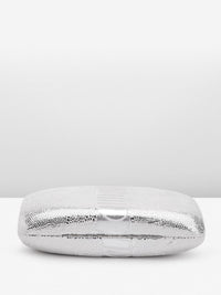 Lino Perros Snake Skin Textured Box Clutch