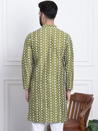 SOJANYA Floral Embroidered Thread Work Straight Kurta