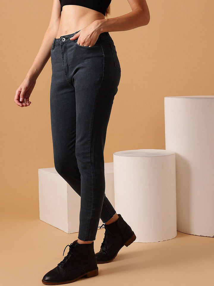 STREET 9 BASICS Women Narrow Slim Fit Clean Look Stretchable Jeans