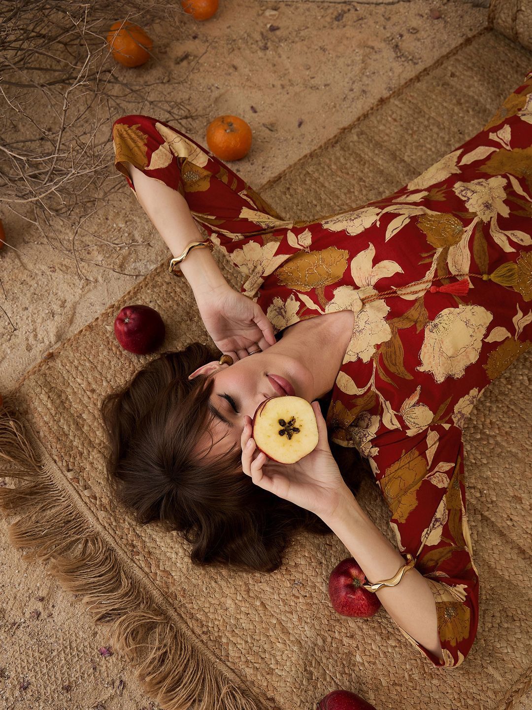 Indo Era Women Floral Printed Kurta