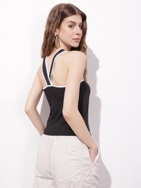 DressBerry Criss-Cross Chaos Jersey Top