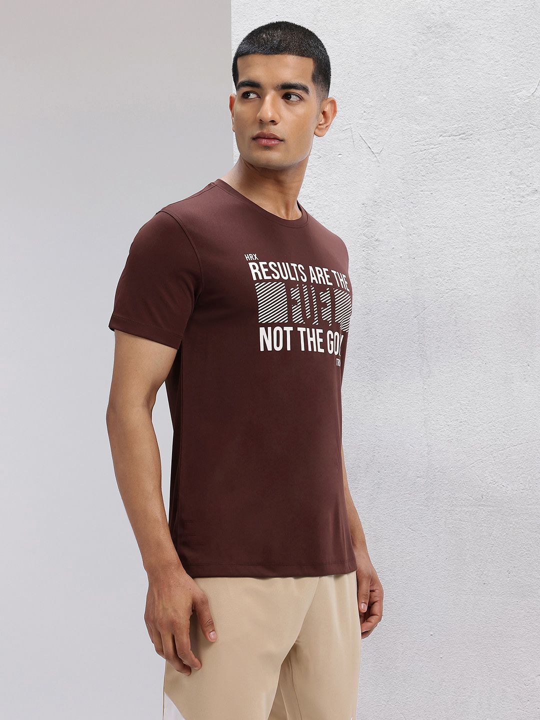 HRX by Hrithik Roshan Typography Print Regular Fit Training T-shirt