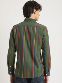 THE BEAR HOUSE Men's Striped Slim Fit Casual Shirt