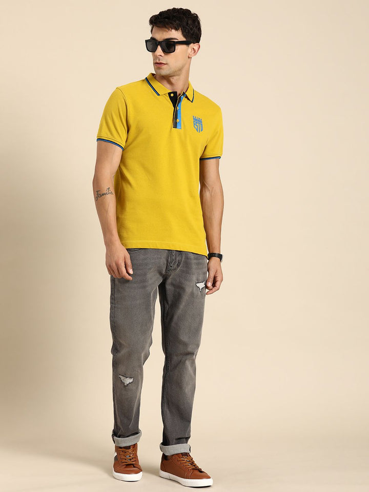 Being Human Men Slim Fit Mildly Distressed Light Fade Stretchable Jeans