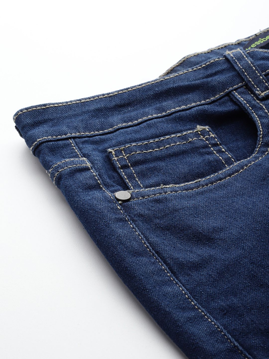 DressBerry Women Stretchable Straight Fit Jeans with Bow-Detail