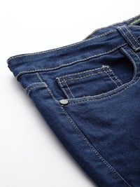 DressBerry Women Stretchable Straight Fit Jeans with Bow-Detail