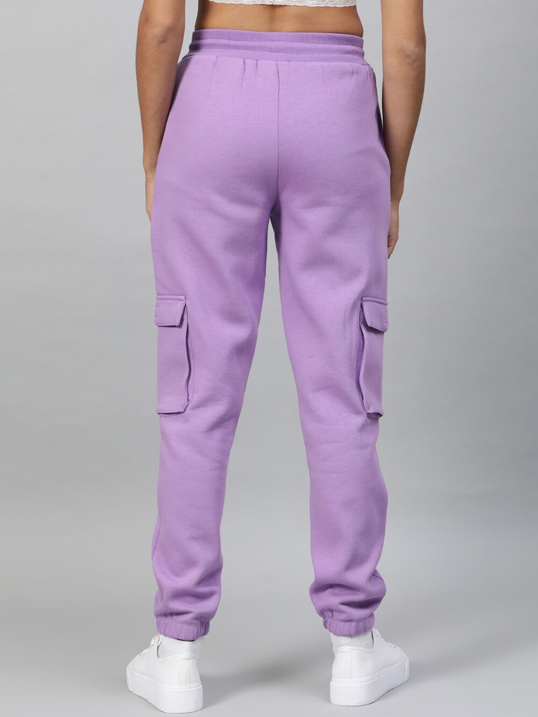 STREET 9 Women Lavender Regular Fit Solid Joggers