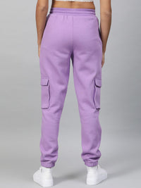 STREET 9 Women Lavender Regular Fit Solid Joggers