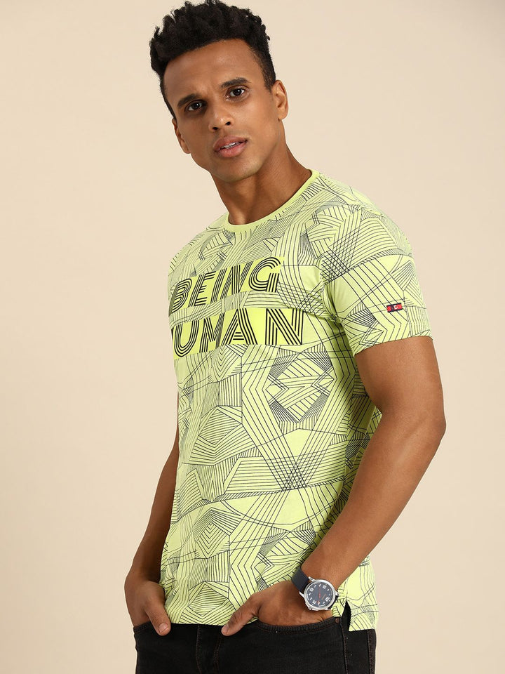 Being Human Typography Printed Pure Cotton T-shirt