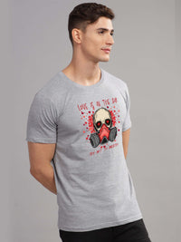 ADRO Men Graphic Printed Round Neck Cotton T-shirt