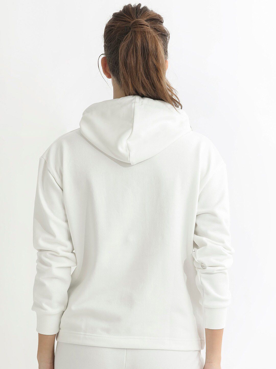RAREISM Graphic Printed Hooded Cotton Sweatshirt