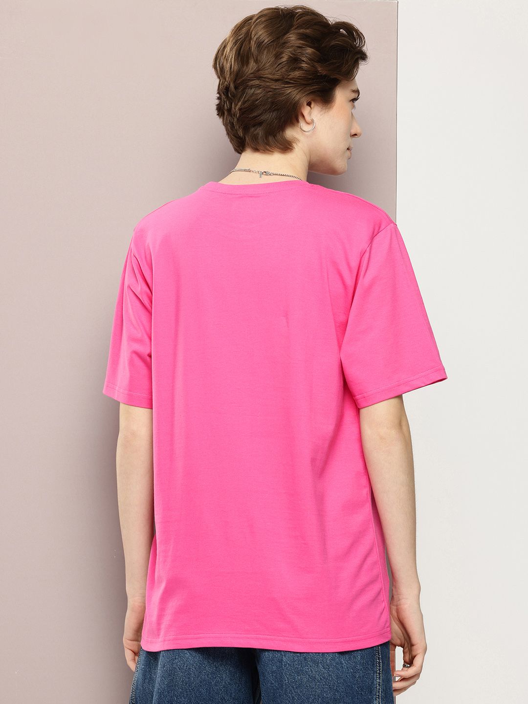 DILLINGER Graphic Printed Drop-Shoulder Sleeves Oversized Pure Cotton T-shirt