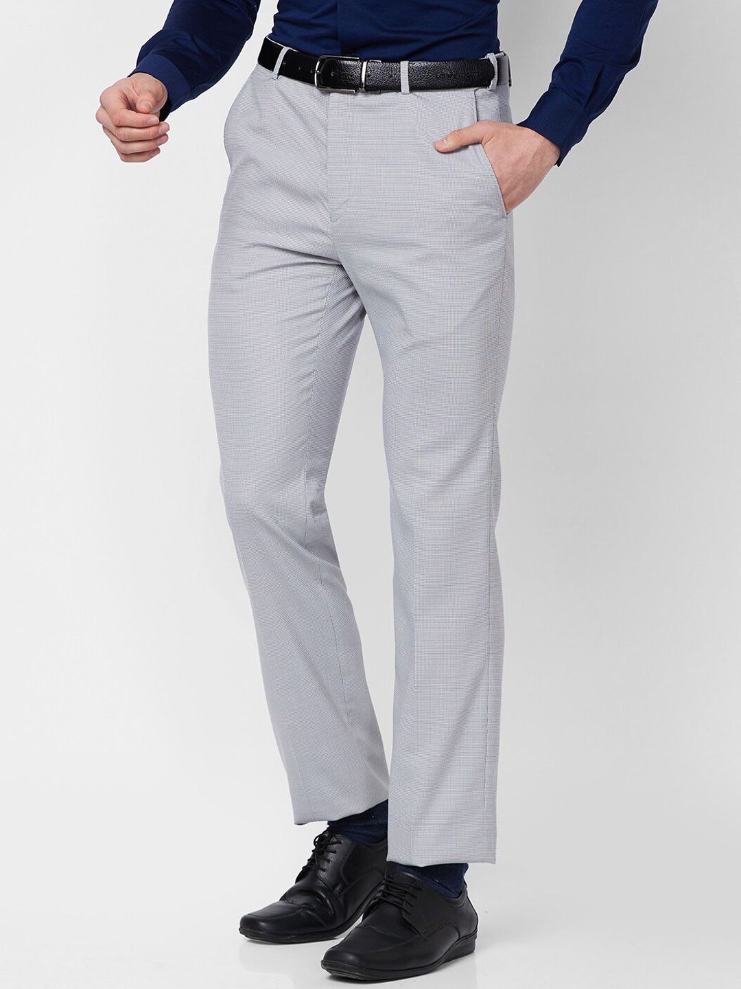 Raymond Self-Designed Contemporary Fit Formal Trousers