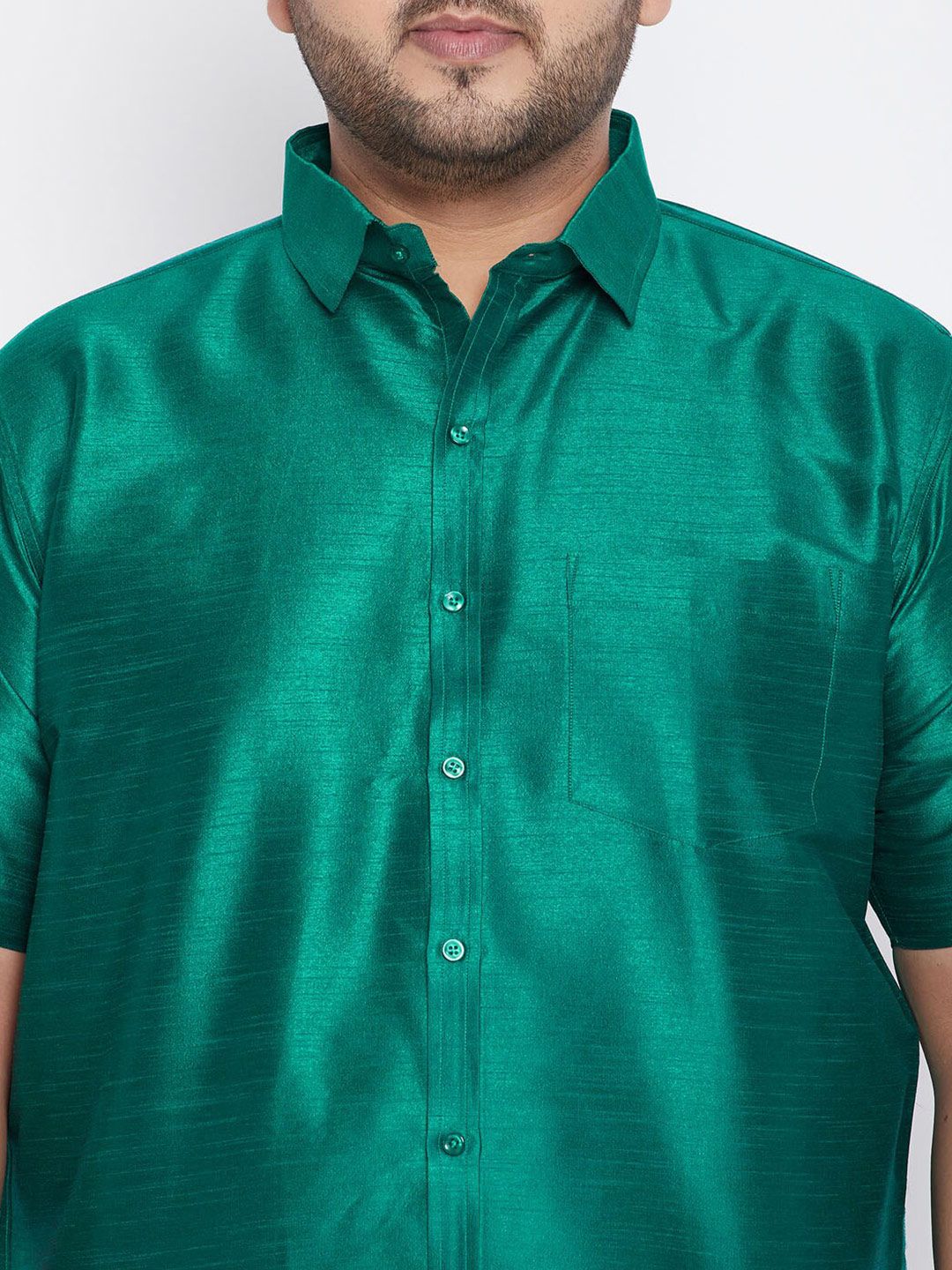 VASTRAMAY Men Green Premium Casual Shirt