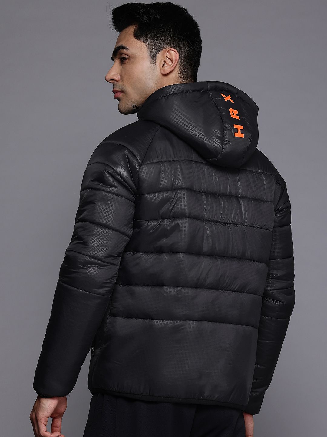 HRX by Hrithik Roshan Rapid-Dry Hooded Training Padded Jacket