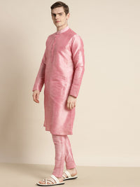 SOJANYA Men Embroidered Kurta with Churidar